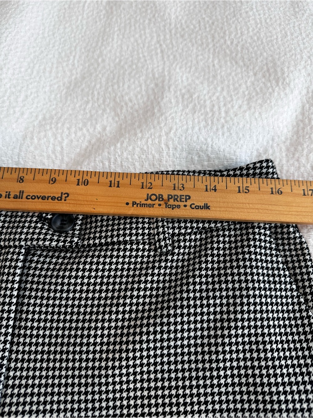 Black & White Houndstooth Wide Leg Trousers by Maison d’ Amelie - Picture 7 of 15